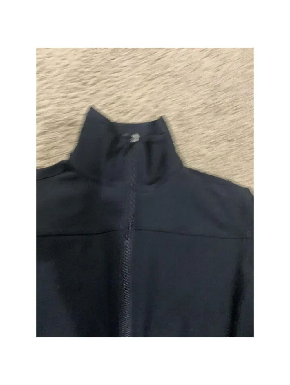 Women's NIKE full zip athletic jacket black S SMALL long sleeve
